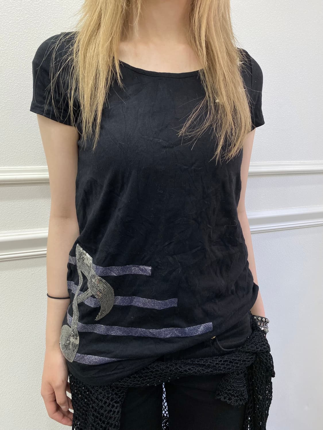 Y2K Star&Music Print Tee 상품이미지7