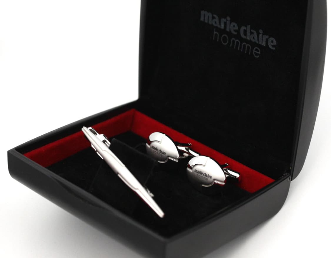마리끌레르 5.8cm A,B+등급 명품 넥타이핀 커프스 세트 상품이미지1