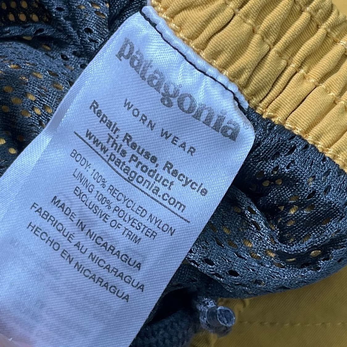 PATAGONIA 배기스 쇼츠 하프팬츠 머스타드 S 상품이미지6