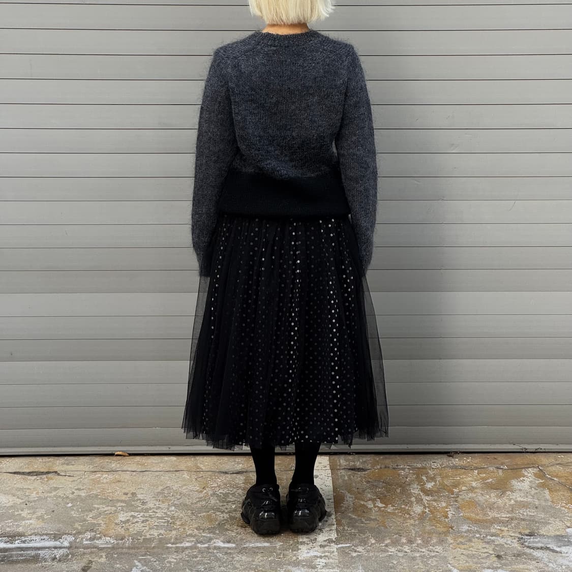 Gray/Black Long Sleeve Sweater 상품이미지9