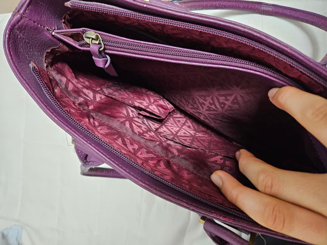 [최저가 단돈 2만원] 하디 애미스 자주색 명품 토트백 상품이미지6