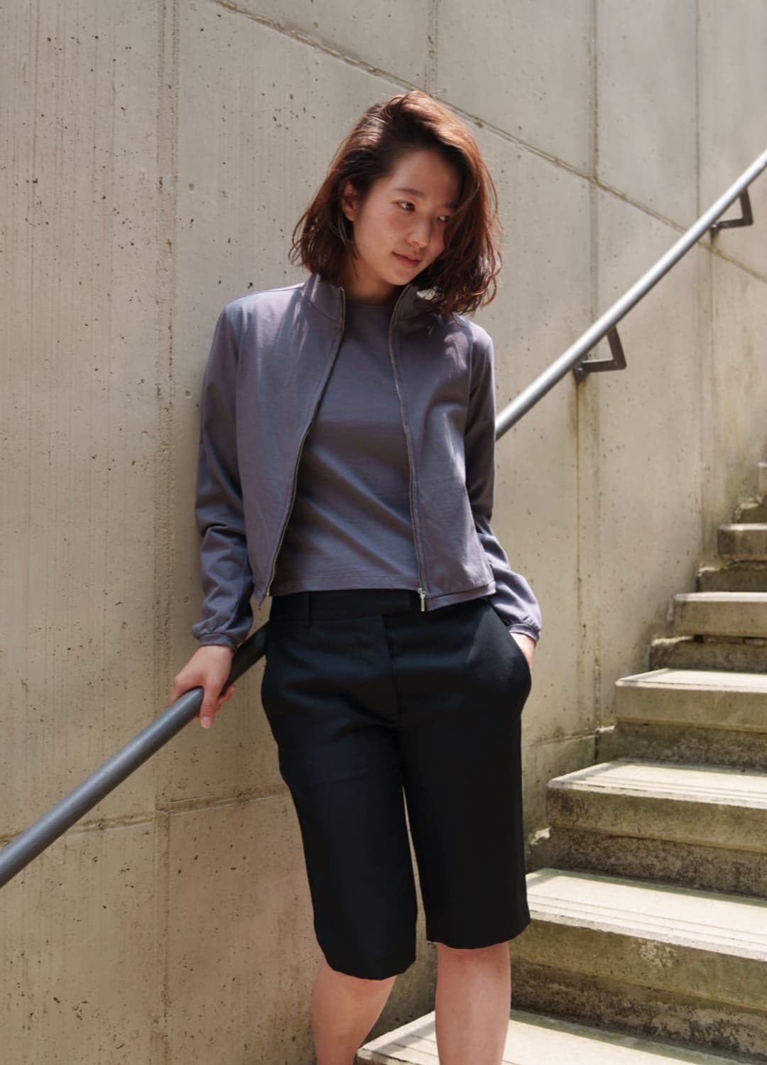 타카라바코 에센셜 집업 자켓 그레이 상품이미지2