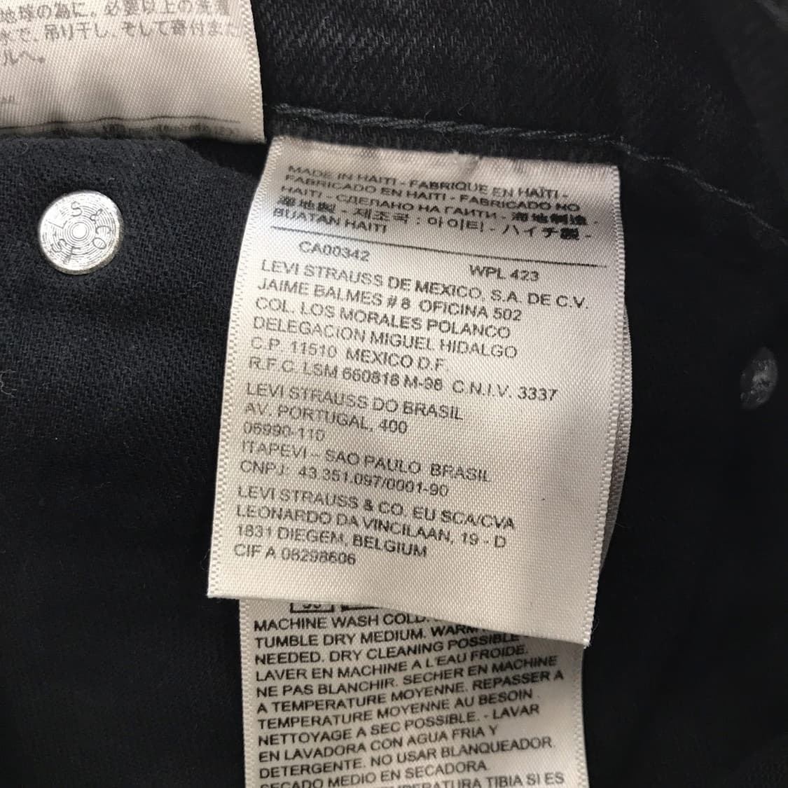 리바이스 511  블랙진 [34인치] 상품이미지5