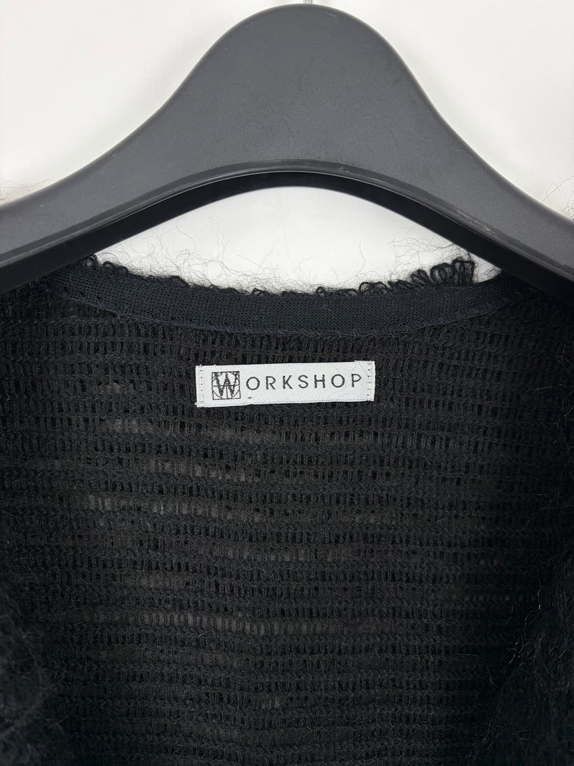 a178) 요지야마모토 워크샵 모헤어 니트 가디건 상품이미지3