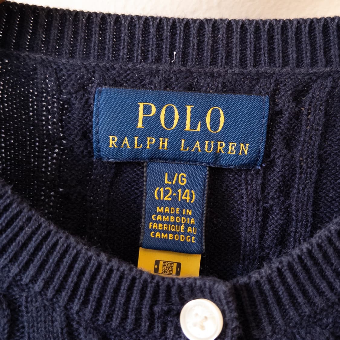폴로랄프로렌 네이비 케이블 가디건 상품이미지6