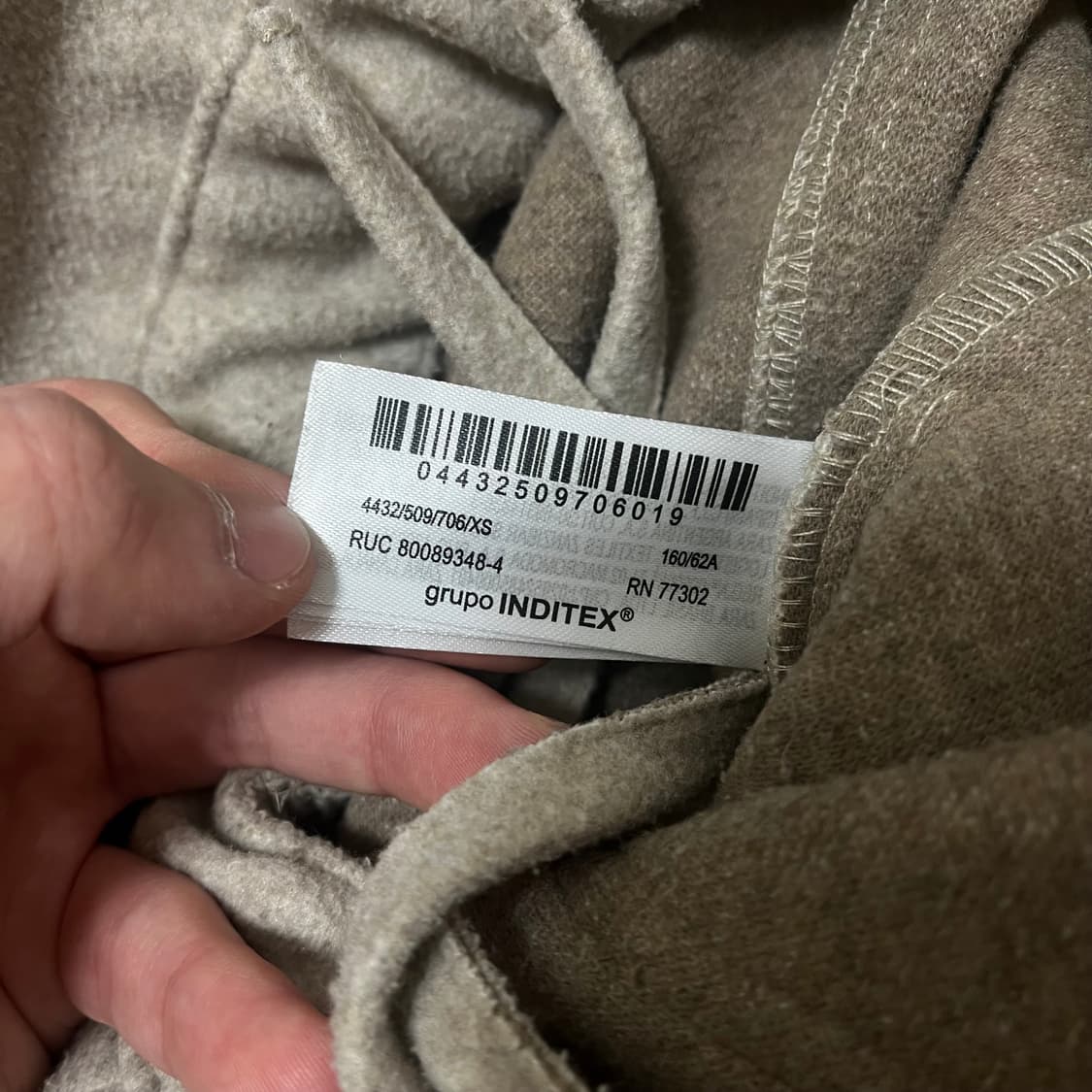 자라 ZARA 여성 패치 포켓 심 모직 트레이닝 밴딩팬츠 XS사이즈 상품이미지8