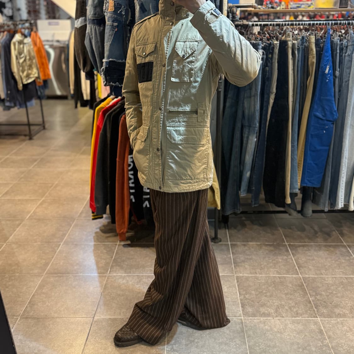 노스페이스 멀티 포켓 사파리 자켓 베이지  상품이미지3