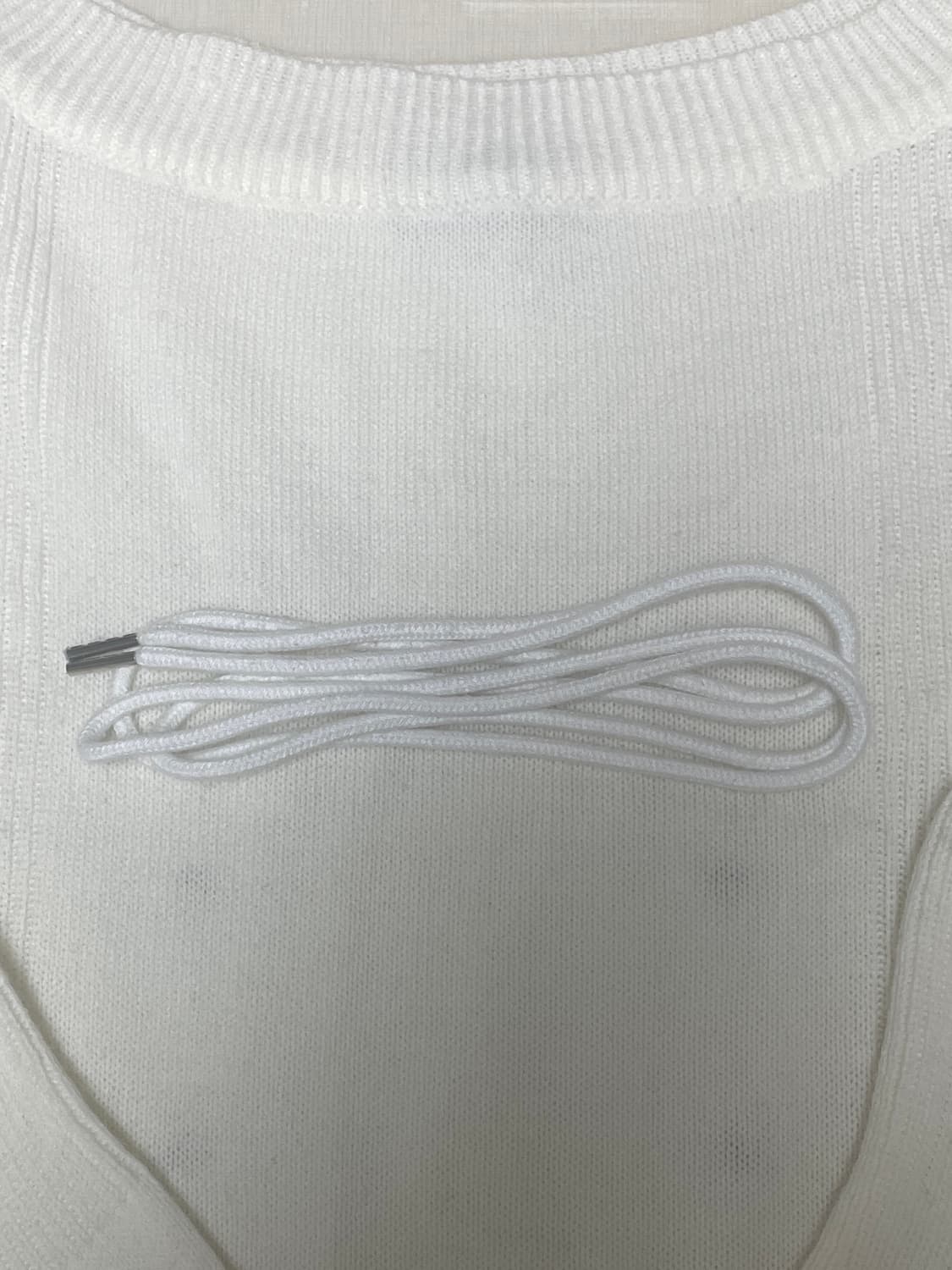 애즈온 매디 아일렛 니트 아이보리 상품이미지4