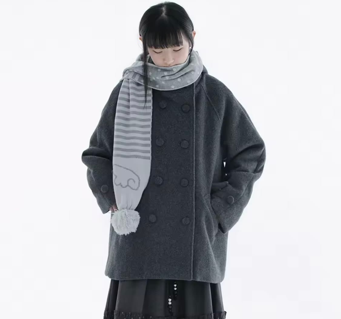 빈티지 울 코트 (차콜) 상품이미지4