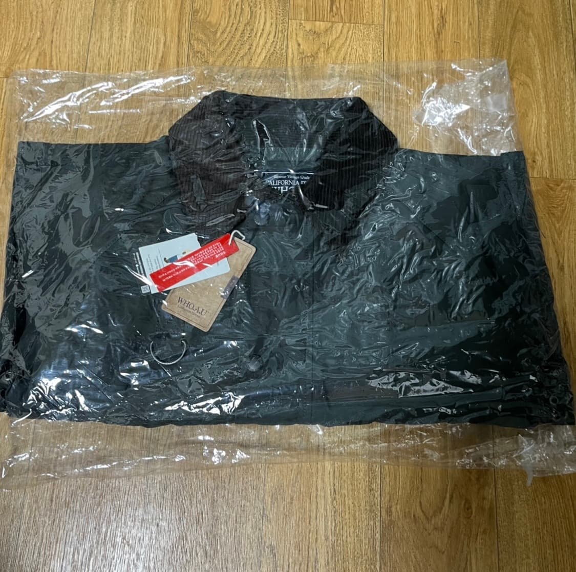 새제품 후아유 바버 재킷 WHO.A.U 숏 헌팅 자켓 카키 m사이즈 상품이미지1