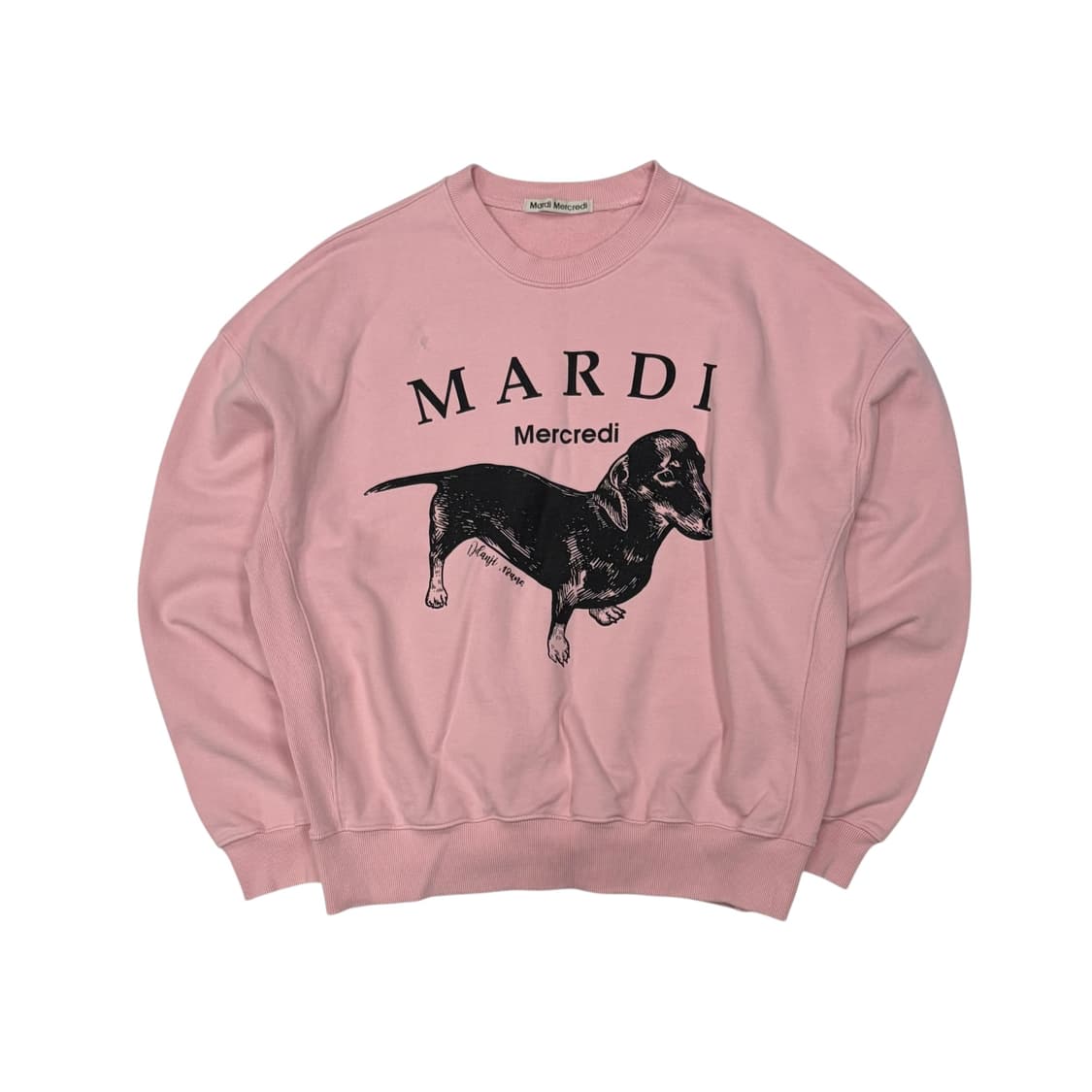 Mardi Mercredi 마르디 메크르디 핑크 맨투맨  상품이미지1