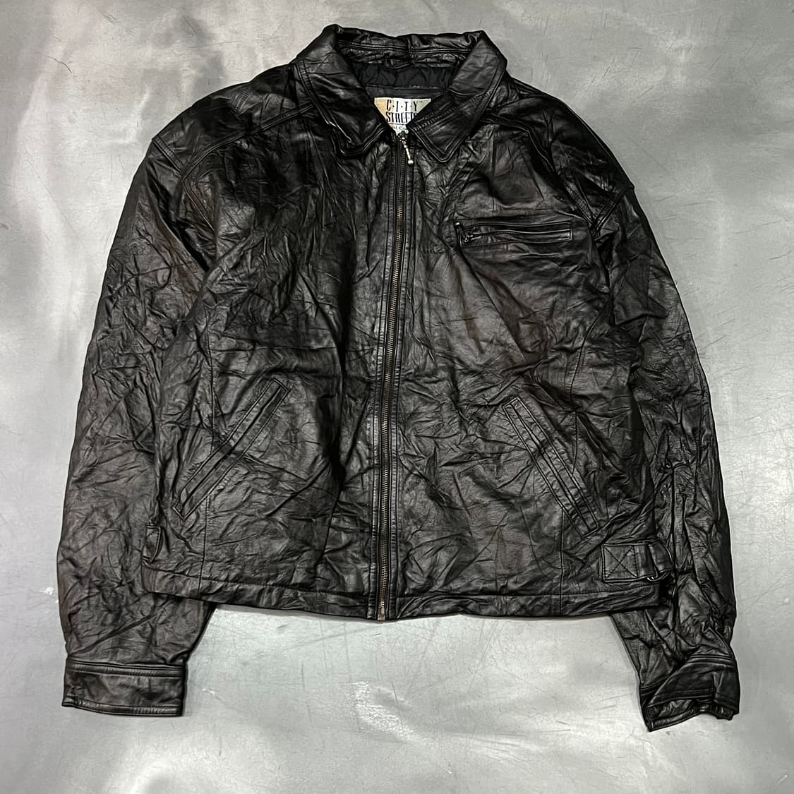  city streets 리얼레더 자켓 y14987 상품이미지1