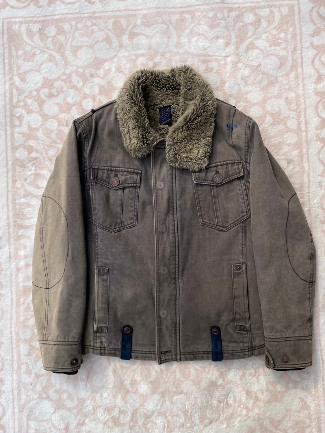 빈티지 y2k 그레이 쉐르파 자켓  상품이미지3