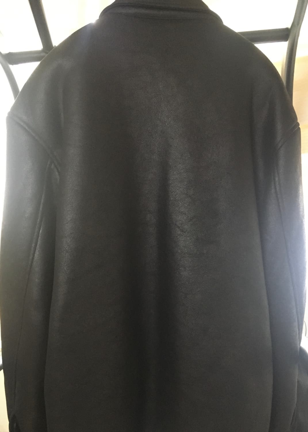 자라 더블 페이스드 오버셔츠 블랙 판매합니다 상품이미지3