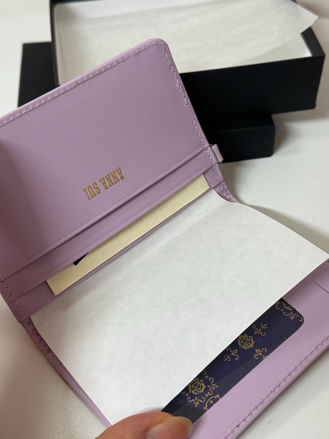 빈티지 안나수이 에나멜 카드지갑 연보라 핑크 상품이미지5