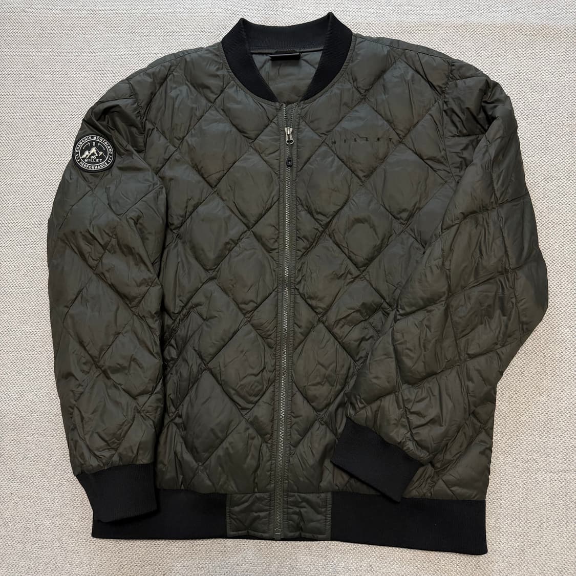 밀레 퀼팅 봄버 자켓 상품이미지1