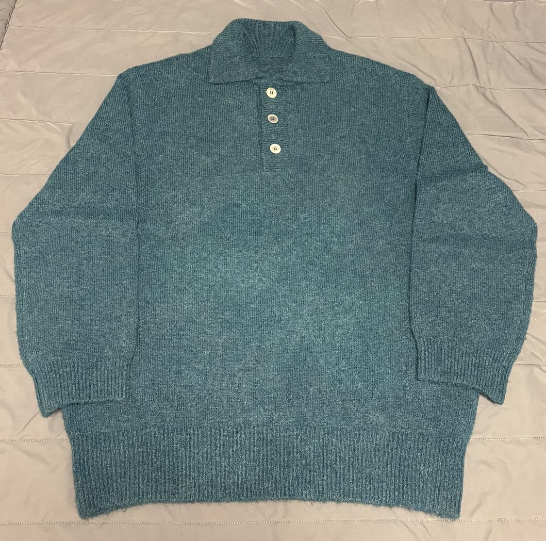 유스 오버사이즈 니트 블루 상품이미지7