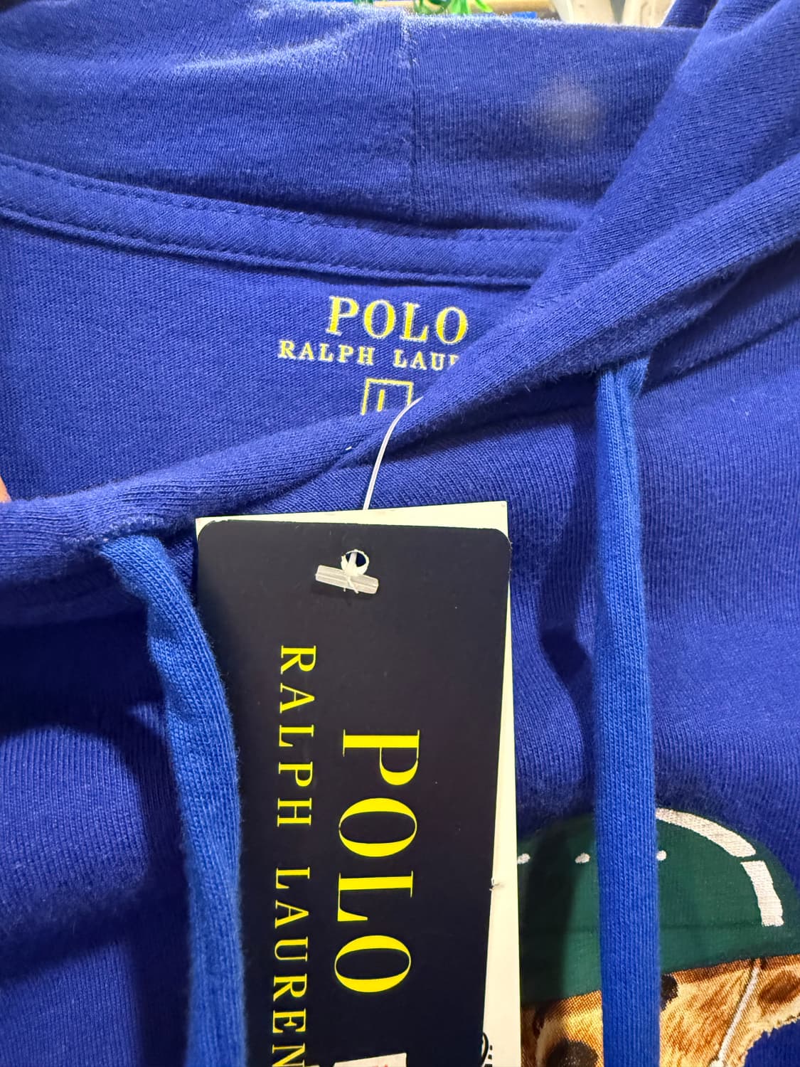 폴로 랄프로렌 베어 후드티 블루 상품이미지3