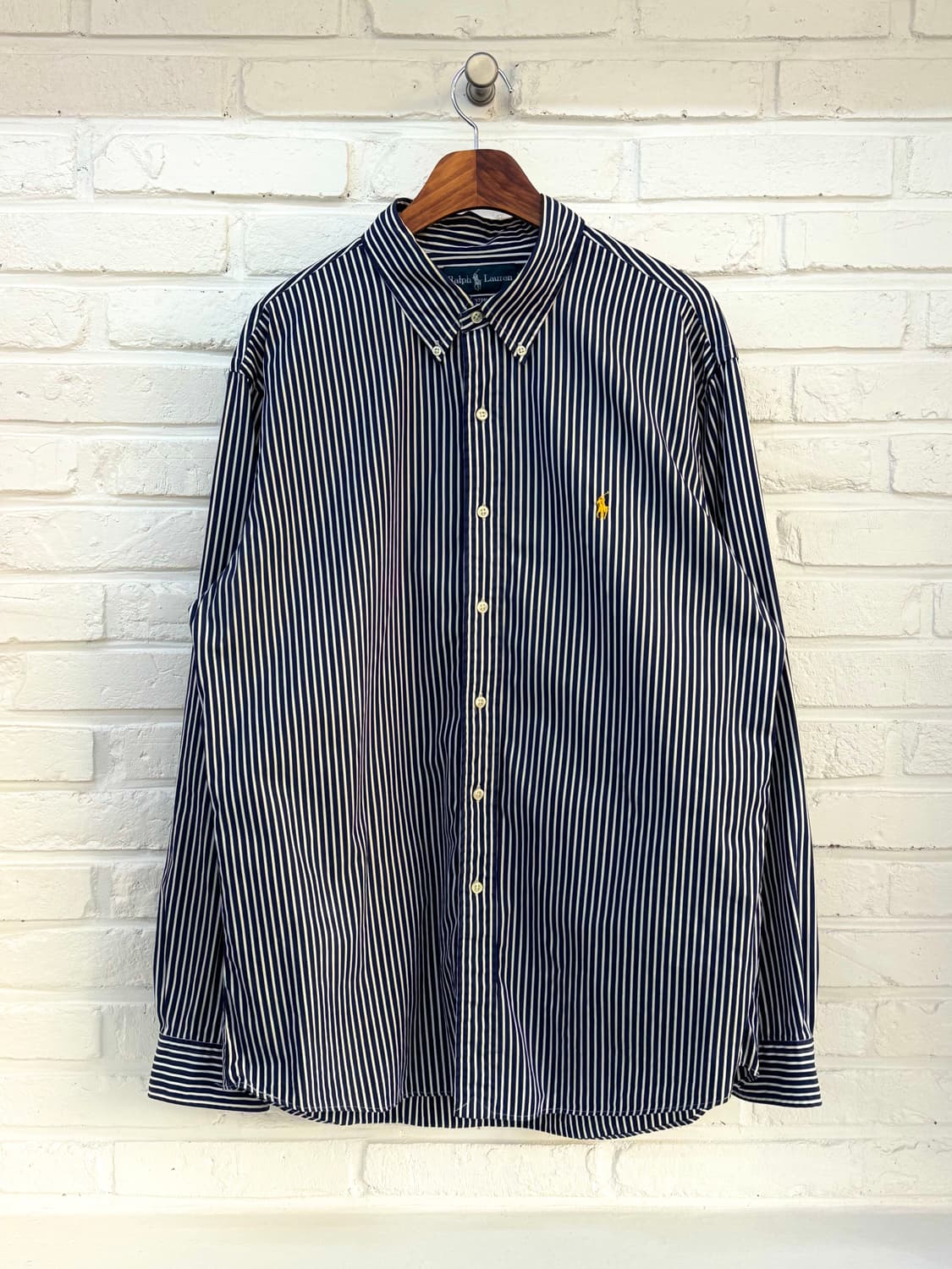 폴로 네이비 스트라이프 셔츠 상품이미지3