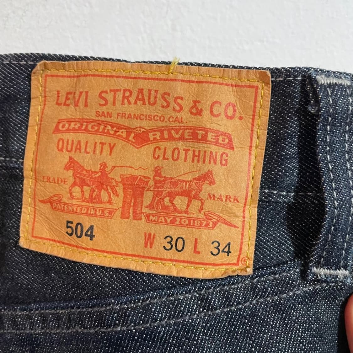 리바이스 504 생지 데님팬츠 상품이미지7