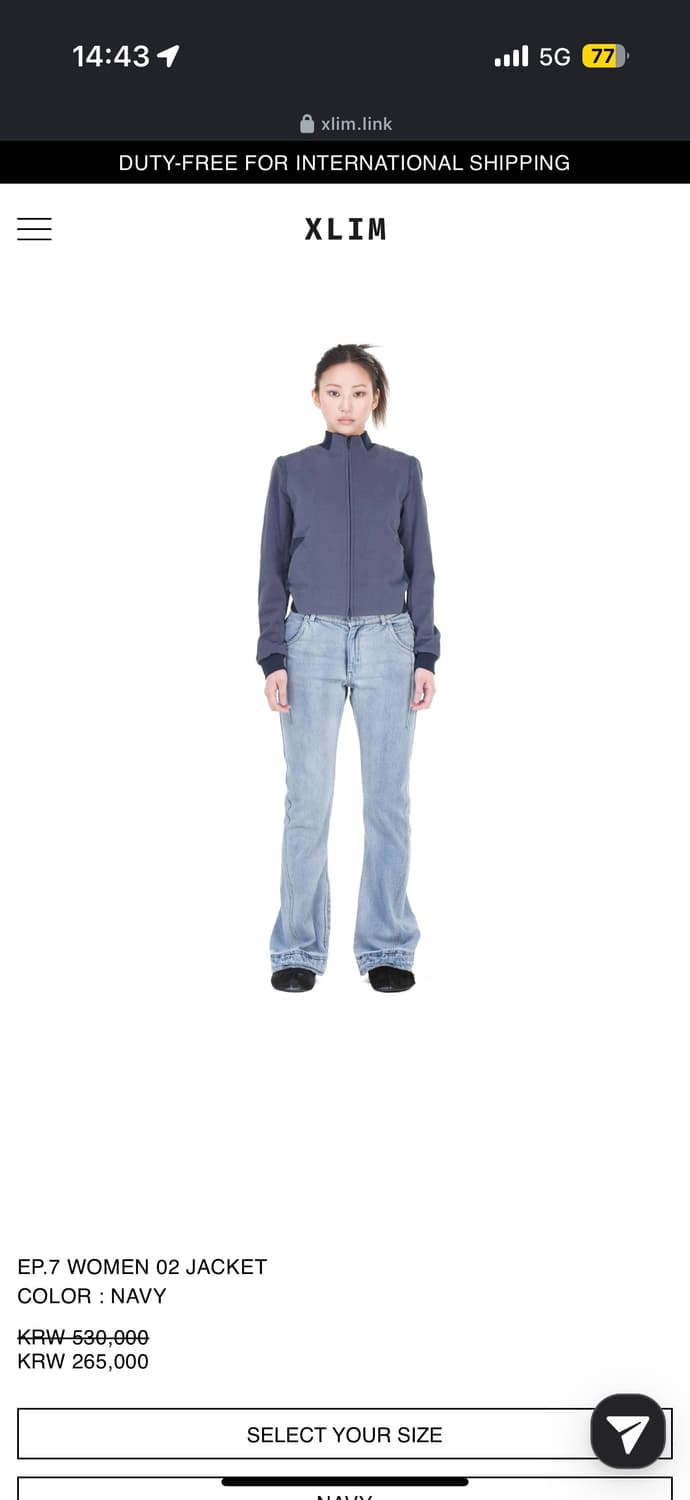 구매글) xlim 엑슬림 ep7 women 02 jacket 상품이미지2