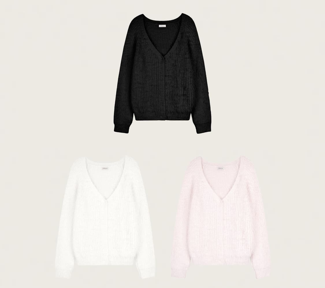 클리시어 슈가플럼 가디건 상품이미지1