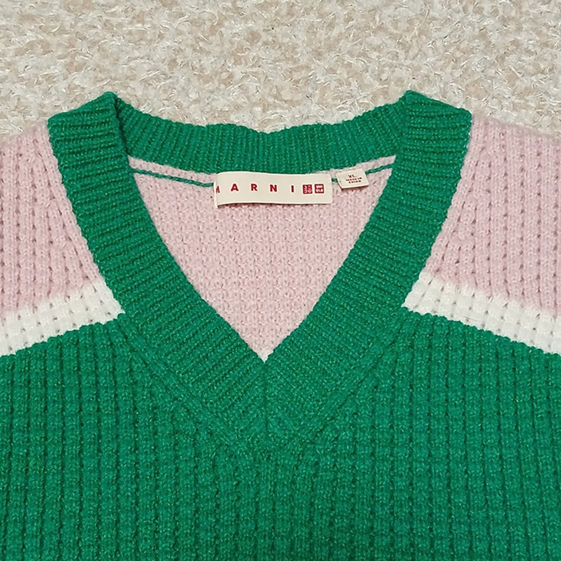 유니클로 X 마르니 팝콘 니트 베스트 XL 상품이미지4