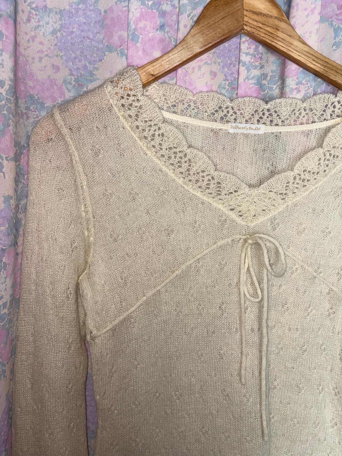 아이보리 긴소매 니트  상품이미지7