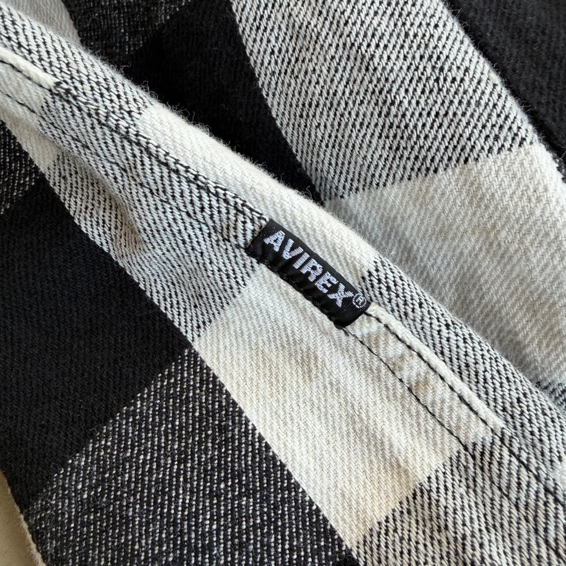 아비렉스 체커보드 플란넬 셔츠 상품이미지5