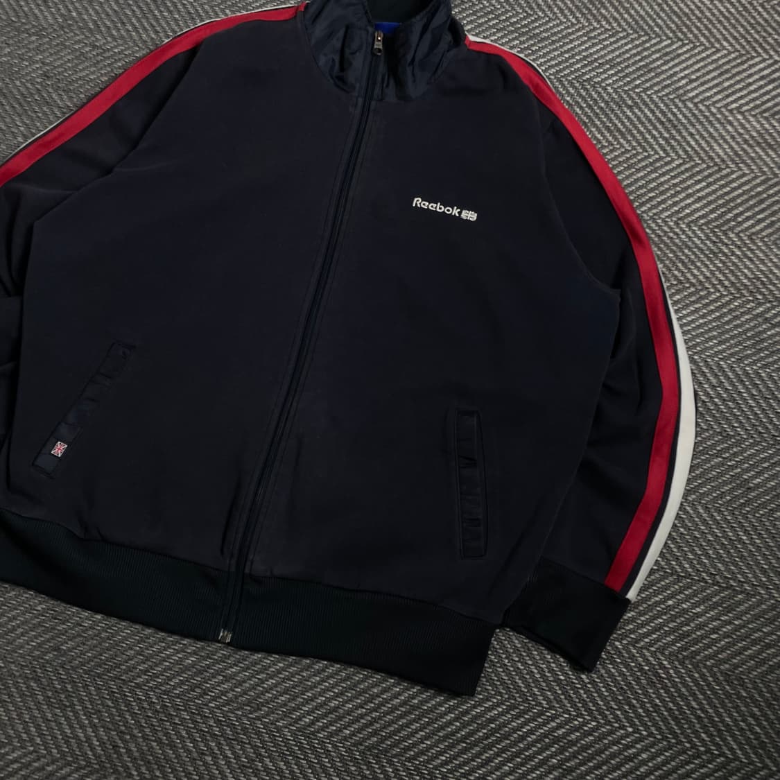 90s 리복 올드스쿨 사이드라인 트랙탑 스웻 져지 y 4764 상품이미지3