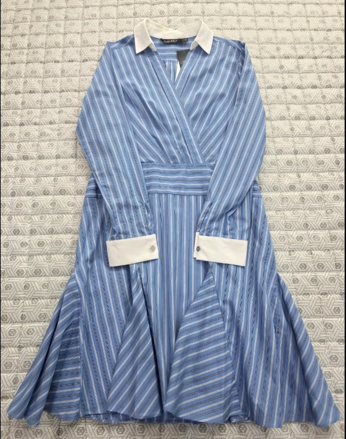 (새상품) 랄프로렌 스트라이프 셔츠 원피스 ~55 상품이미지2
