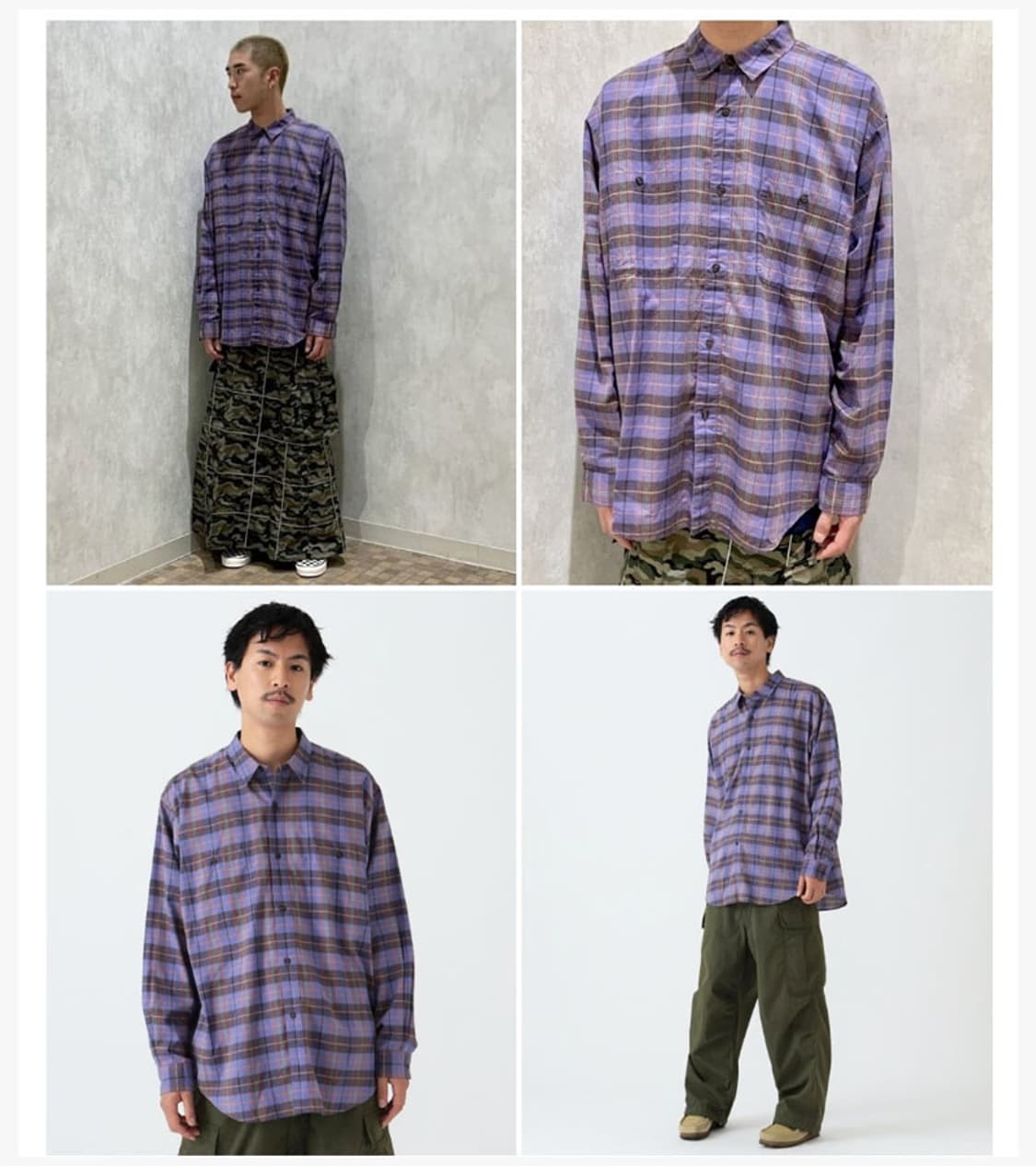 BEAMS - EASY FIT CHECK SHIRT 상품이미지2