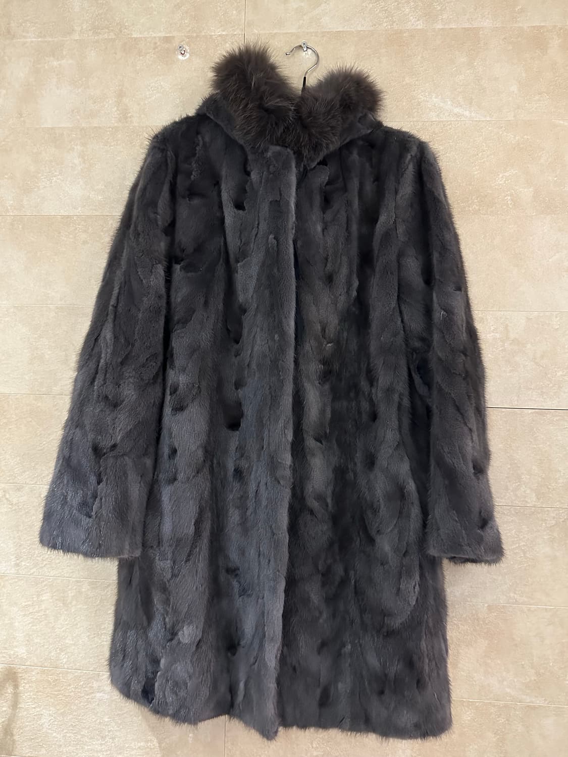 마리엘라로사티 그레이 밍크 코트 상품이미지6