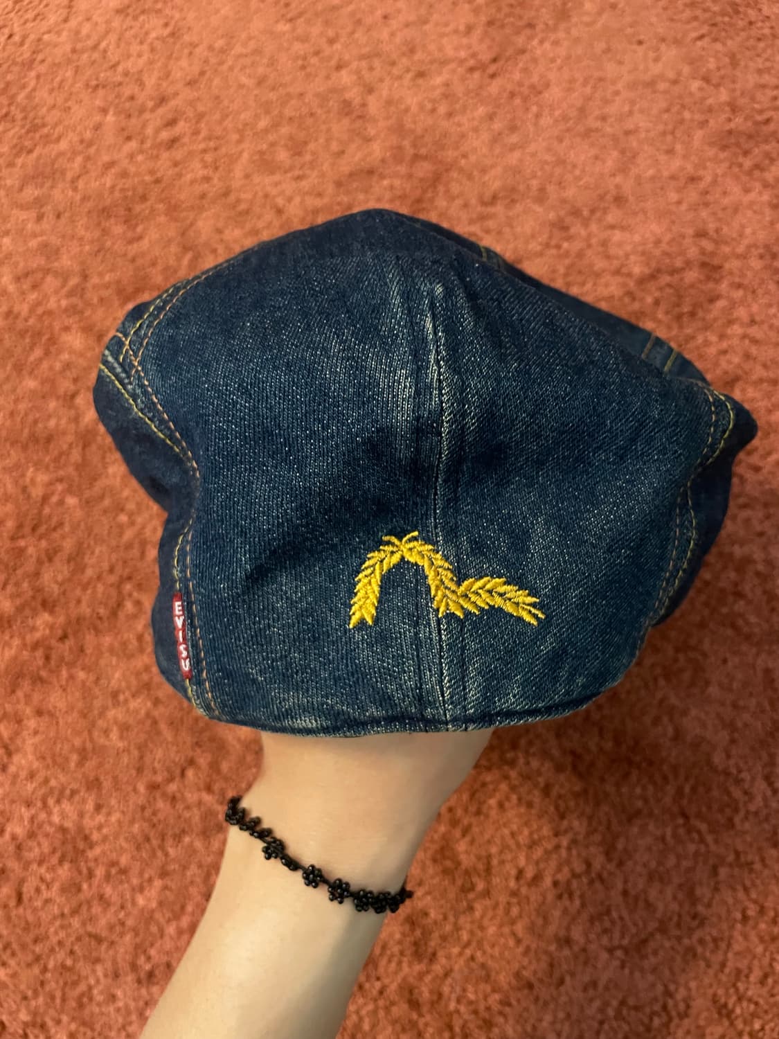 에비스 재팬(EVISU) 데님 헌팅캡 캐스킷 (체크 안감) 상품이미지3