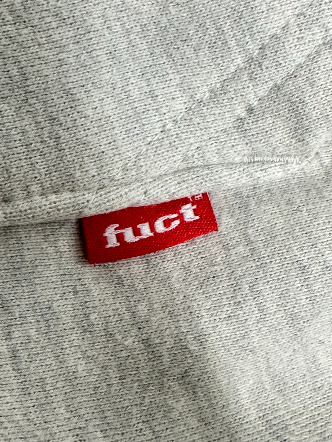 FUCT 로고 그레이 후디 XL 상품이미지5