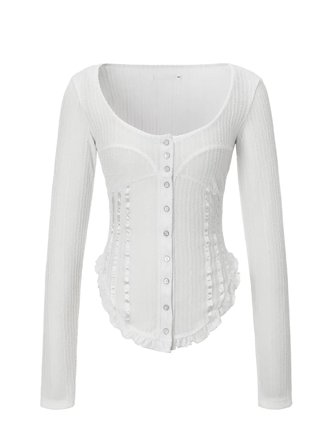 쓰리타임즈 트와일라잇 탑 화이트  상품이미지1