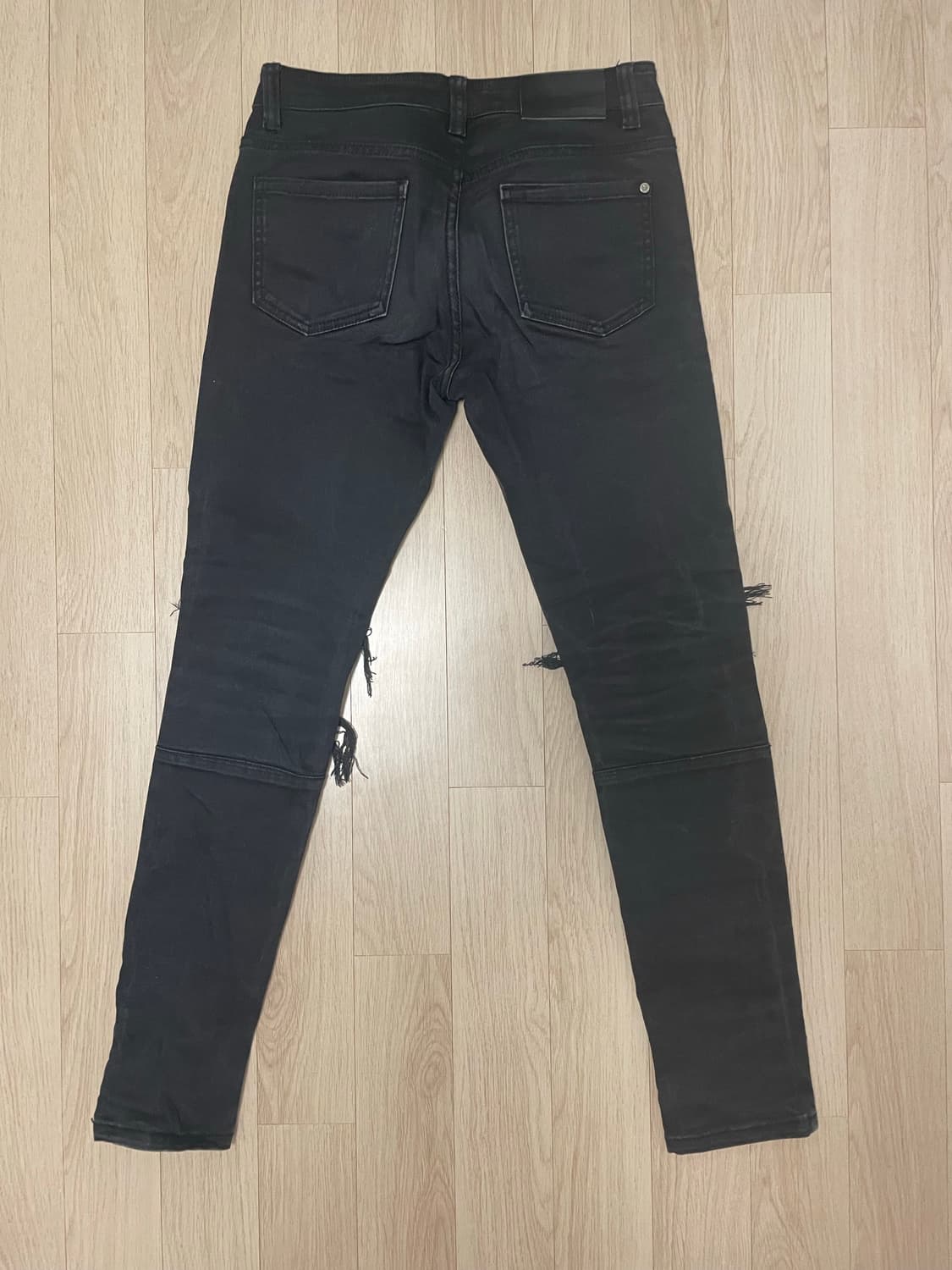 하이퍼 데님 Charcoal 검정 청바지 상품이미지3