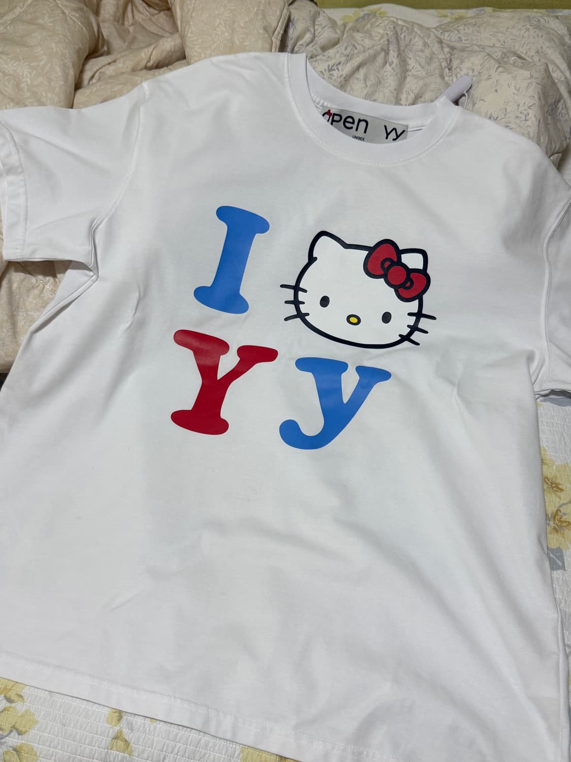 오픈와이와이 HELLO KITTY X YY T-SHIRT, WHITE 상품이미지2