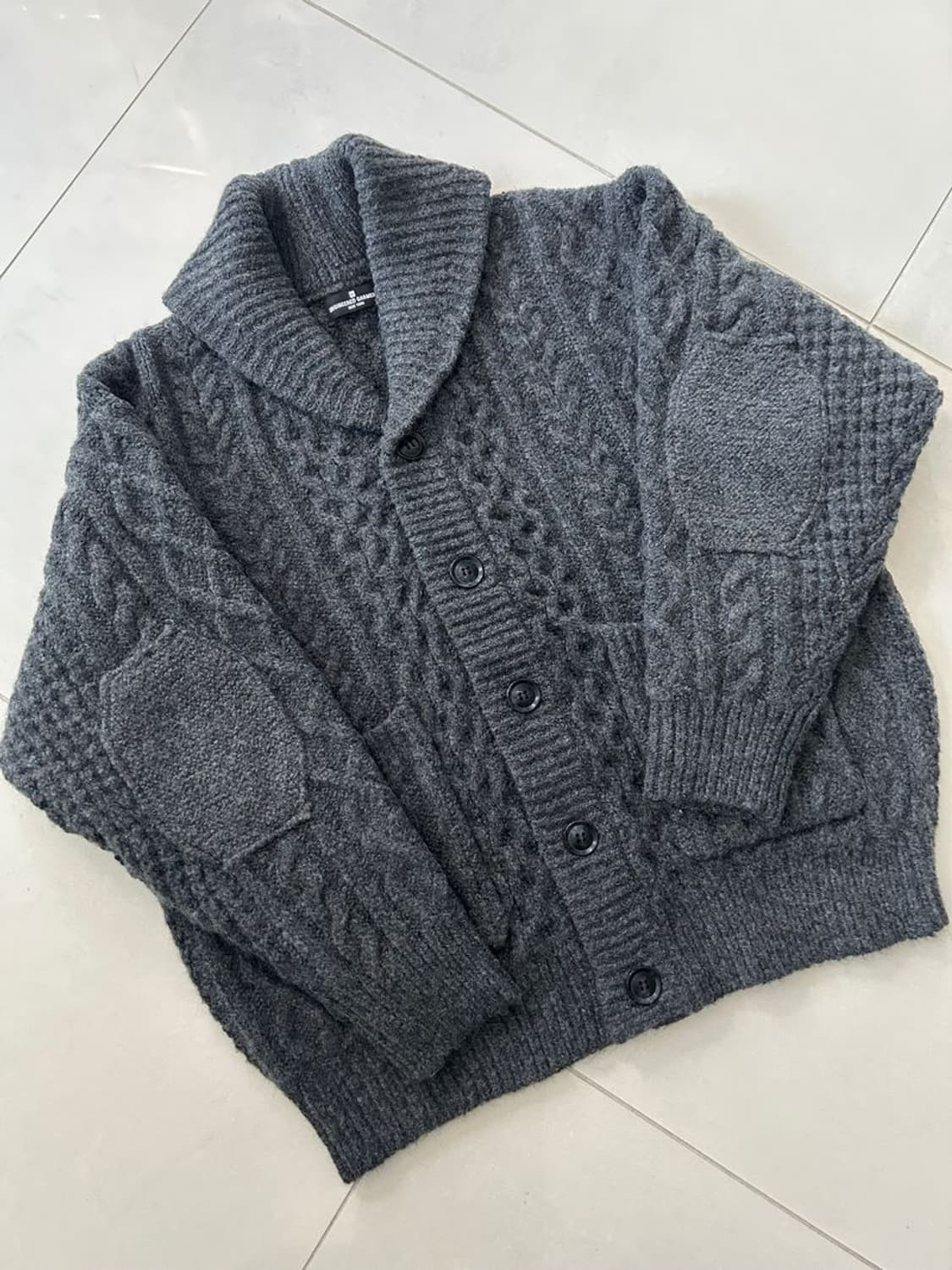 SHAWL COLLAR CABLE CARDIGAN 케이블 숄 칼라 가디건 상품이미지3