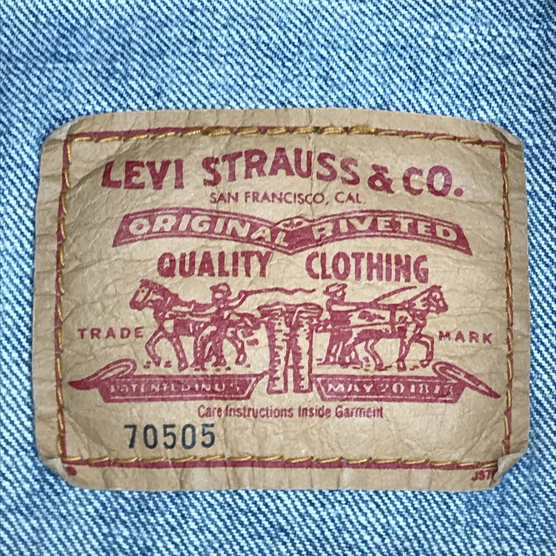 리바이스 Levi's 트러커 데님 자켓 남성L (100) 상품이미지7