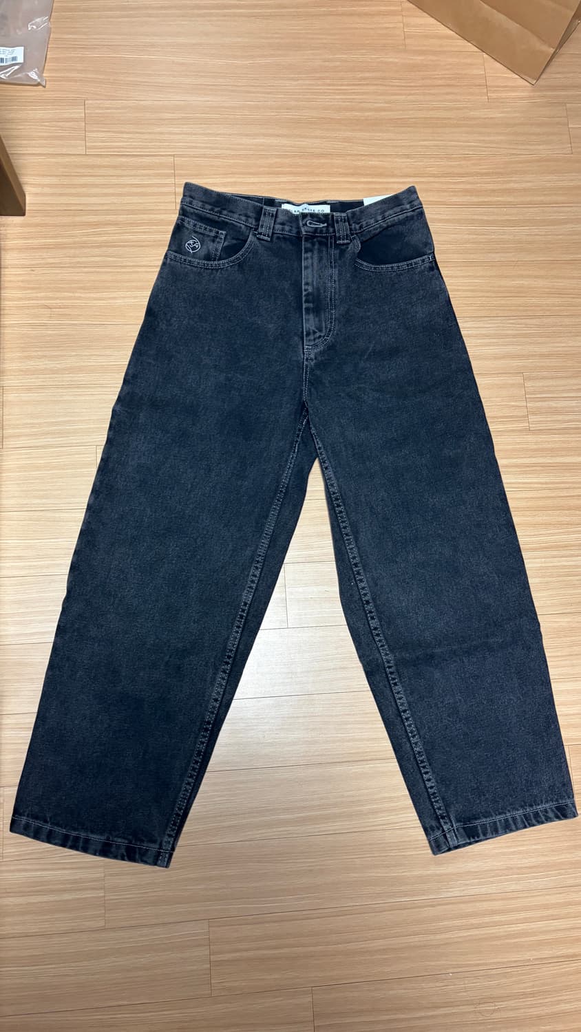 (새상품) 폴라 스케이트 빅보이 팬츠 실버블랙 상품이미지1