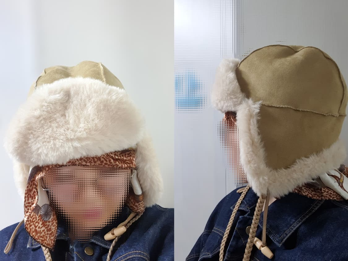 베이지 오픈와이와이 시어링 트래퍼햇 트루퍼햇  상품이미지10