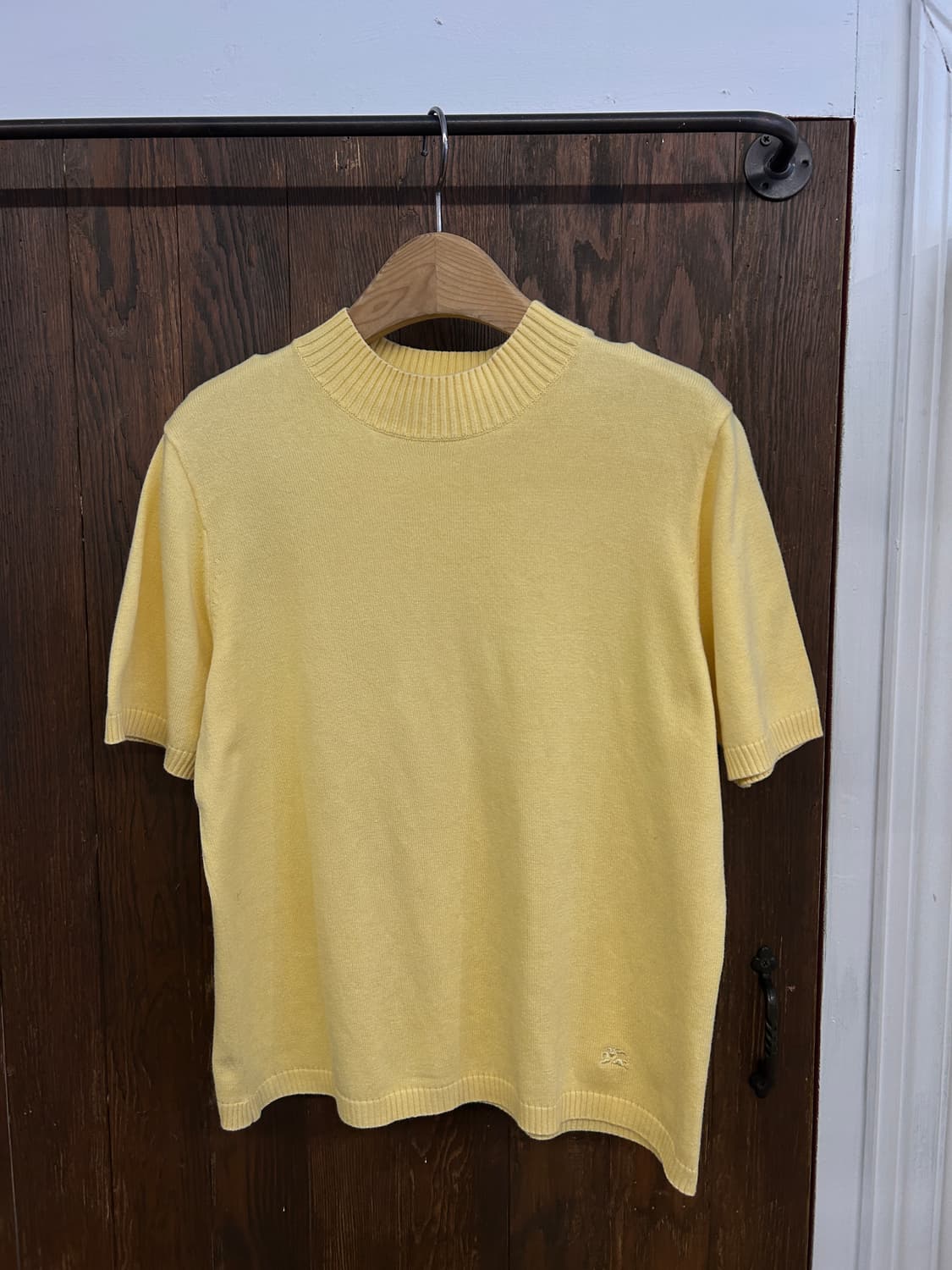 버버리 정품 연노랑 반팔니트 상품이미지6