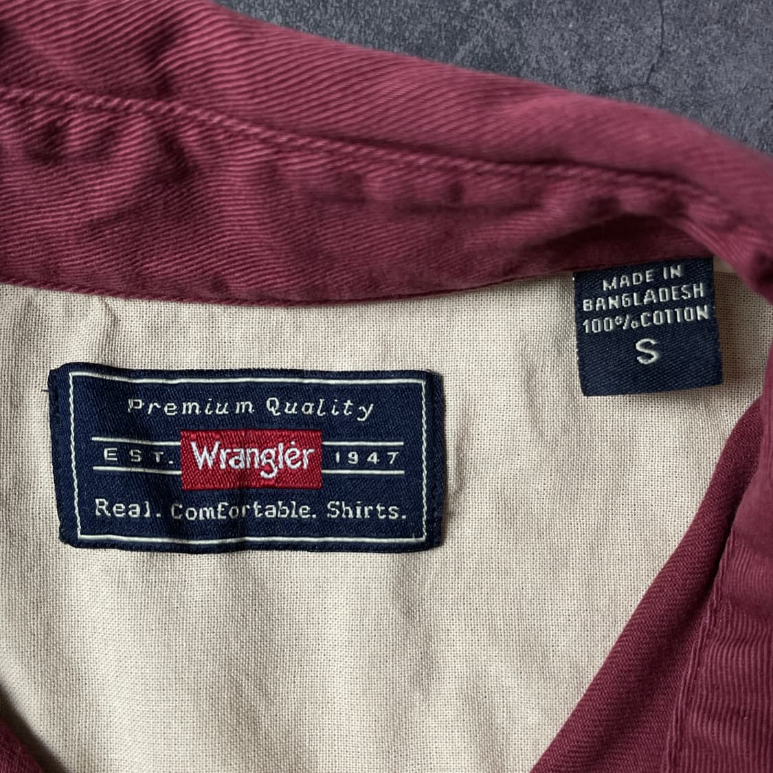 WRANGLER 랭글러 빈티지 플랩포켓 와인 코튼 셔츠 A00593 상품이미지10