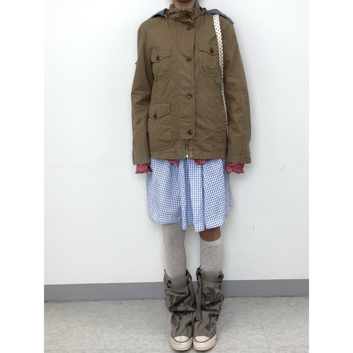빈티지 워크웨어 유틸리티 y2k 하이넥 자켓 상품이미지4