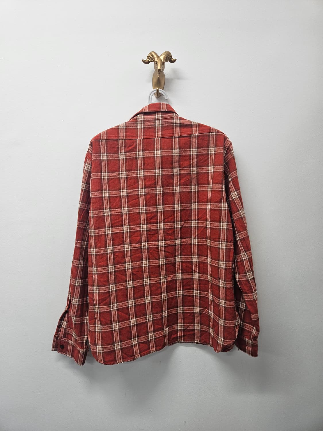 아웃스탠딩 USN 체크셔츠 새제품 상품이미지2