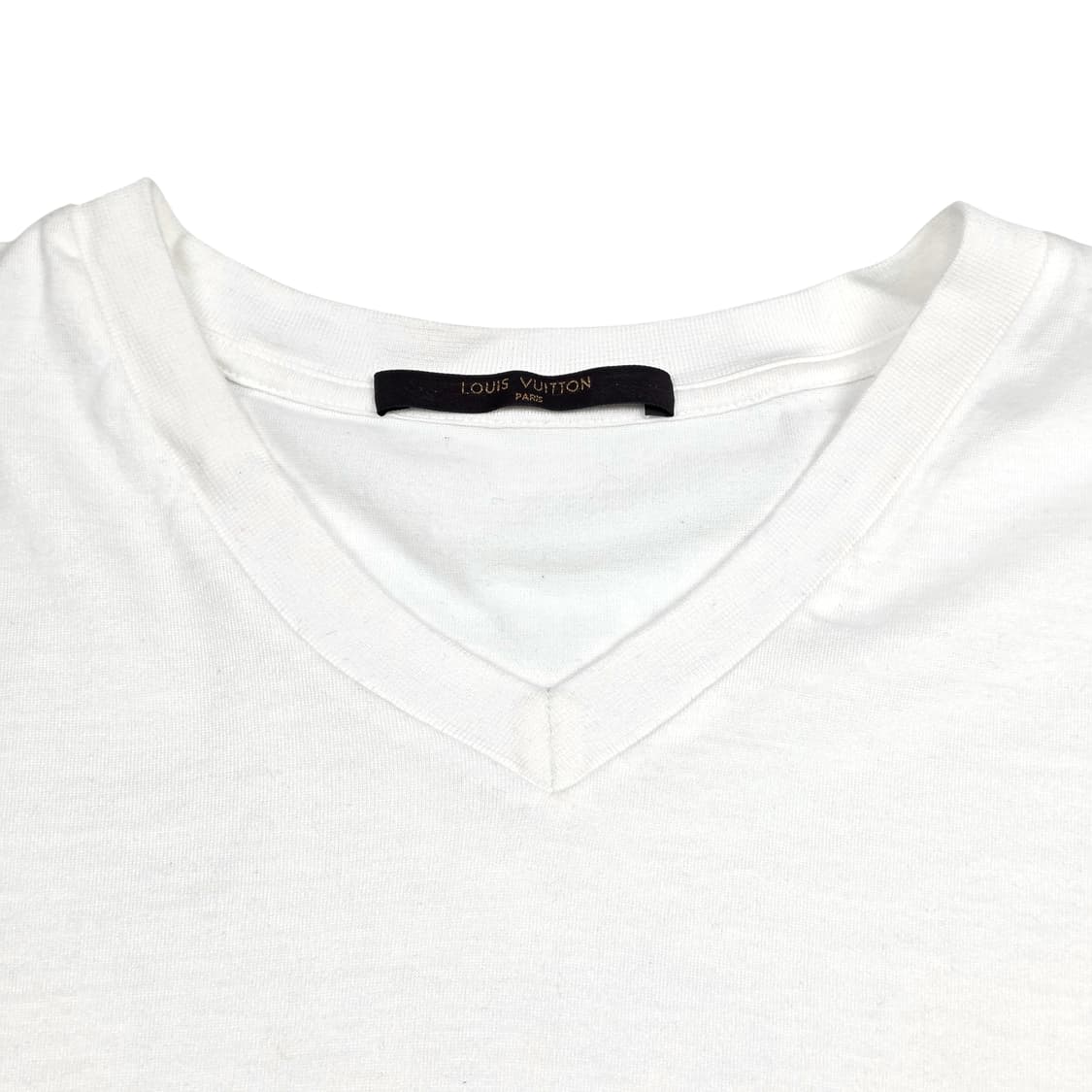 루이비통 LV 로고 자수 브이넥 반팔 티셔츠 상품이미지4