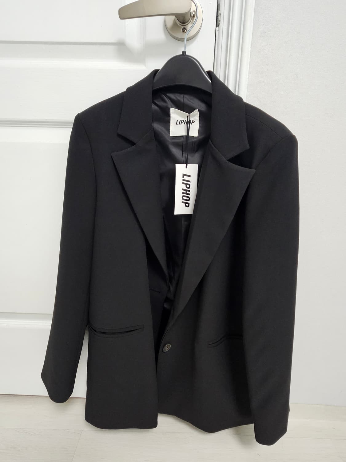 립합 오버핏 자켓 블랙 (새상품) 상품이미지1