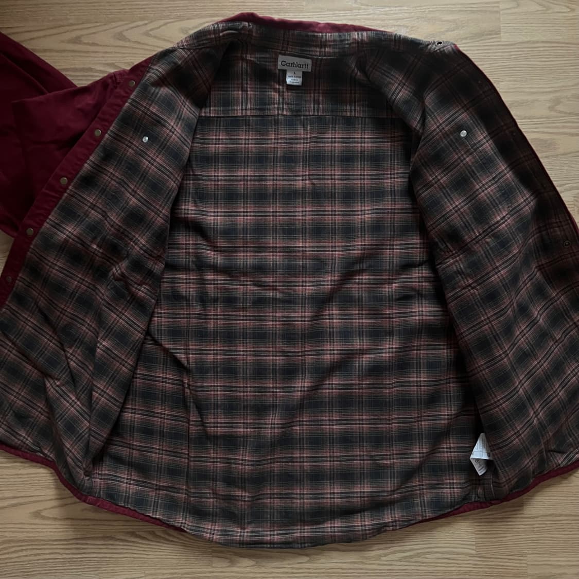 [CARHARTT] 칼하트 해비셔츠 자켓 다크레드 상품이미지3