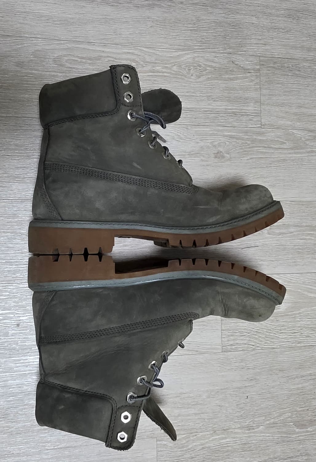 [8.5W 265]팀버랜드 6인치 워터프루프 그레이부츠 상품이미지6